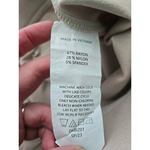 QUINCE Women's Pants Size‎ Small Capri Khaki Beige Stretch Comfort - Picture 8 of 11